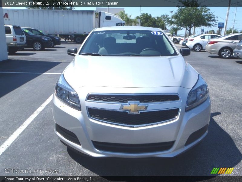 Silver Ice Metallic / Jet Black/Titanium 2013 Chevrolet Malibu LS