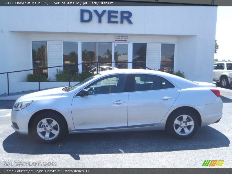 Silver Ice Metallic / Jet Black/Titanium 2013 Chevrolet Malibu LS