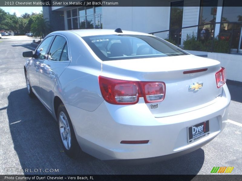 Silver Ice Metallic / Jet Black/Titanium 2013 Chevrolet Malibu LS