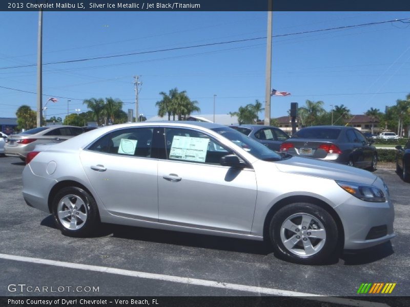 Silver Ice Metallic / Jet Black/Titanium 2013 Chevrolet Malibu LS