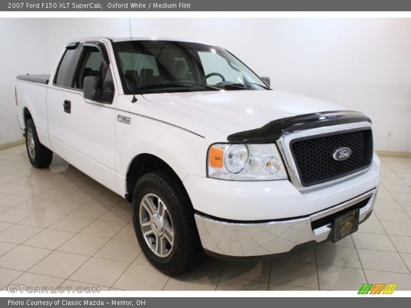 Oxford White / Medium Flint 2007 Ford F150 XLT SuperCab
