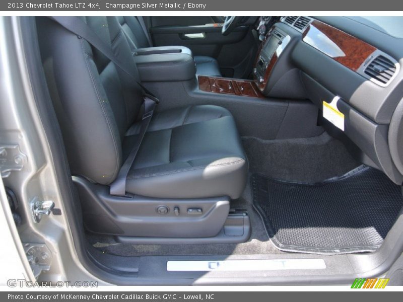 Champagne Silver Metallic / Ebony 2013 Chevrolet Tahoe LTZ 4x4
