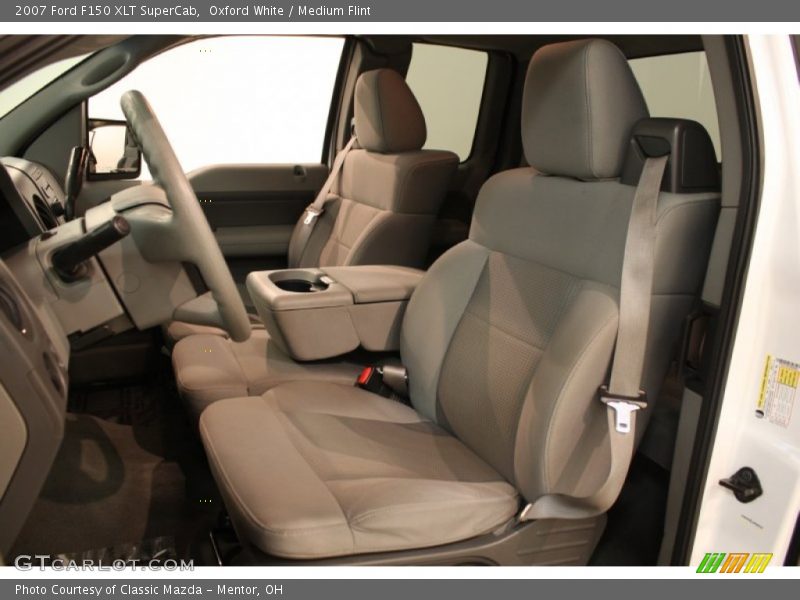 Oxford White / Medium Flint 2007 Ford F150 XLT SuperCab