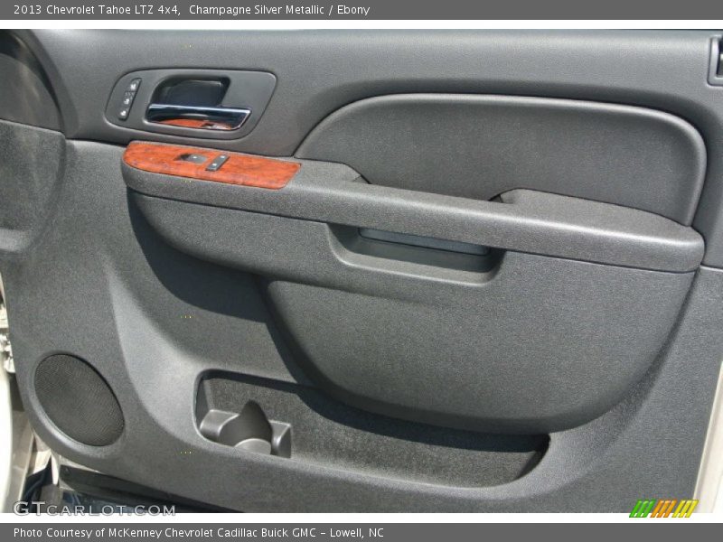 Champagne Silver Metallic / Ebony 2013 Chevrolet Tahoe LTZ 4x4
