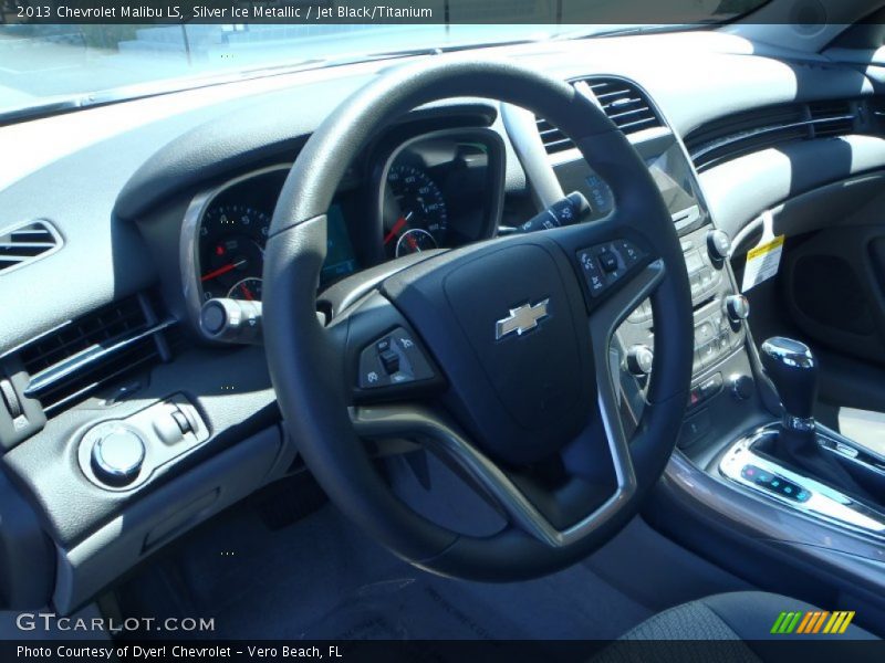 Silver Ice Metallic / Jet Black/Titanium 2013 Chevrolet Malibu LS