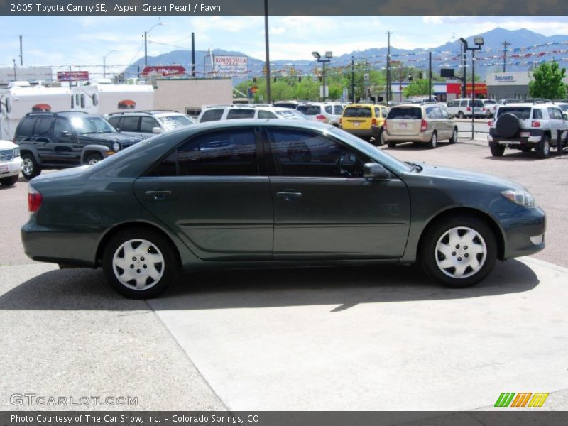 Aspen Green Pearl / Fawn 2005 Toyota Camry SE