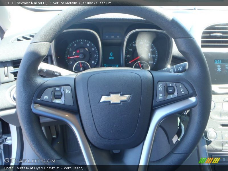 Silver Ice Metallic / Jet Black/Titanium 2013 Chevrolet Malibu LS