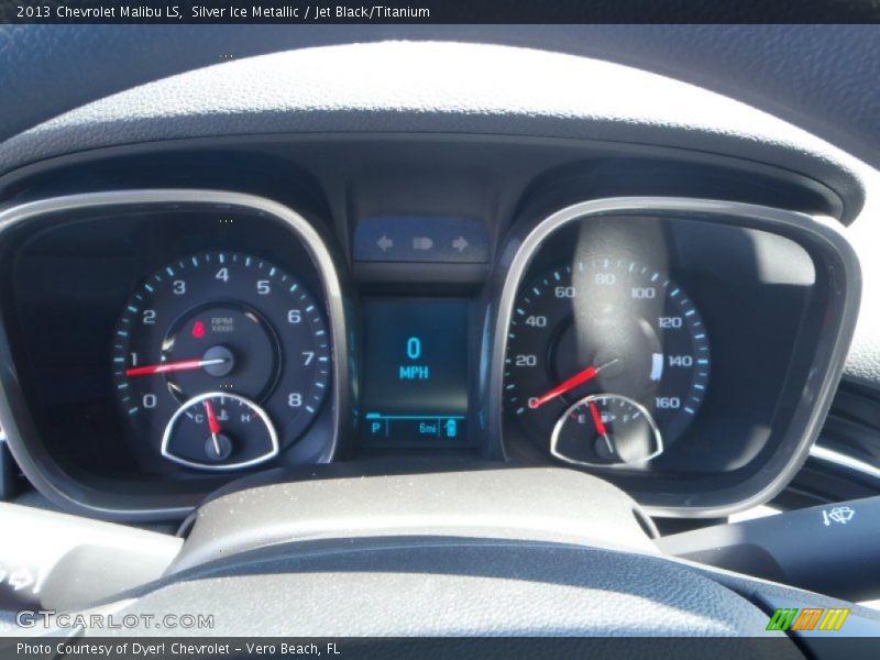 Silver Ice Metallic / Jet Black/Titanium 2013 Chevrolet Malibu LS