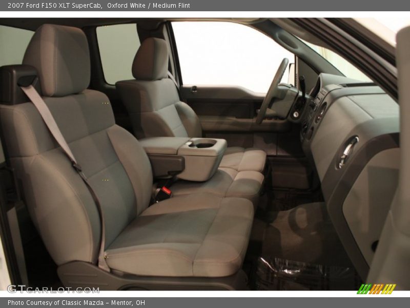 Oxford White / Medium Flint 2007 Ford F150 XLT SuperCab