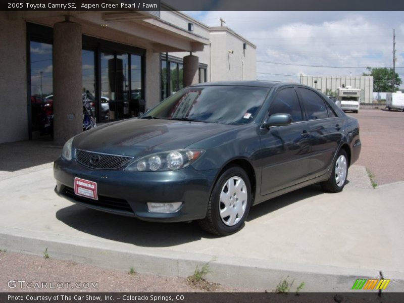 Aspen Green Pearl / Fawn 2005 Toyota Camry SE