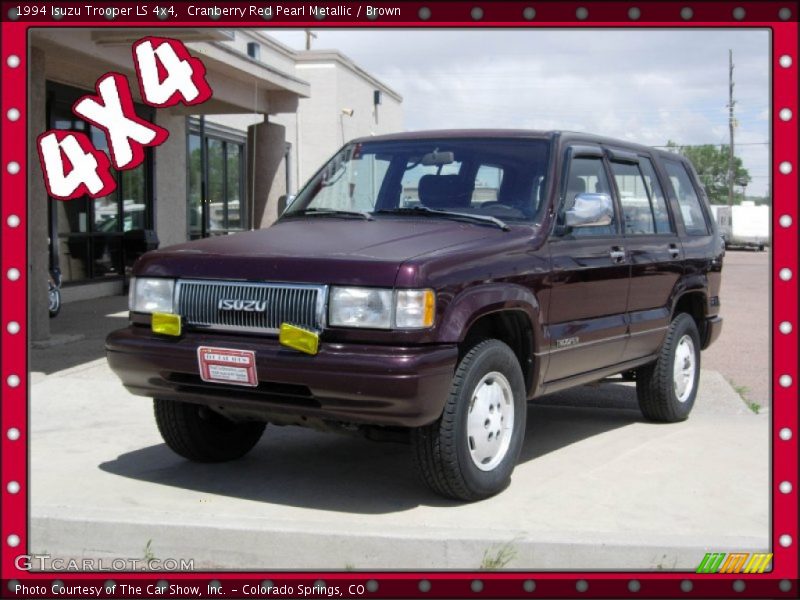 Cranberry Red Pearl Metallic / Brown 1994 Isuzu Trooper LS 4x4