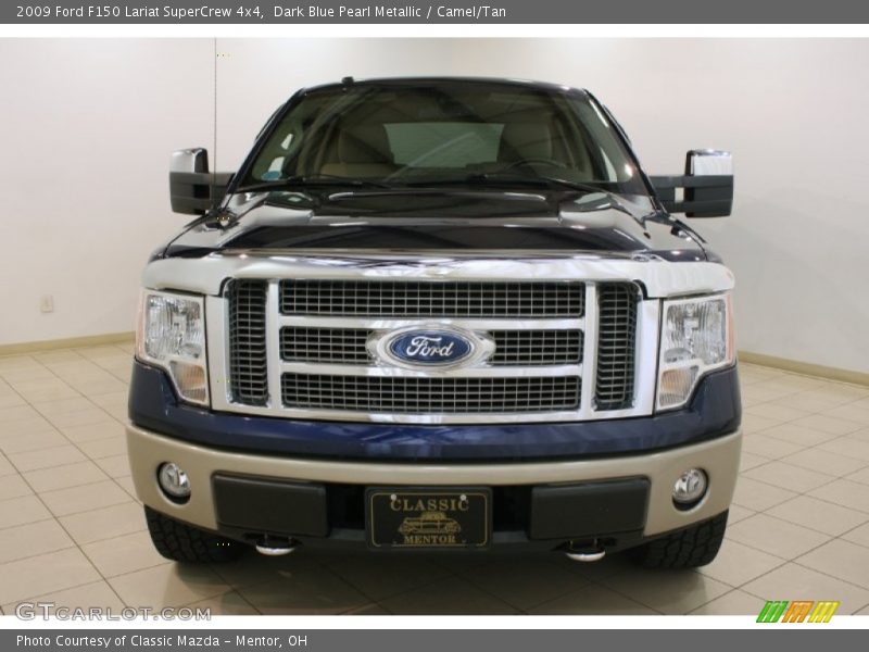 Dark Blue Pearl Metallic / Camel/Tan 2009 Ford F150 Lariat SuperCrew 4x4
