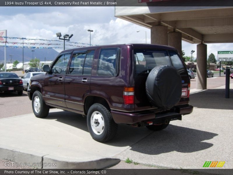 Cranberry Red Pearl Metallic / Brown 1994 Isuzu Trooper LS 4x4