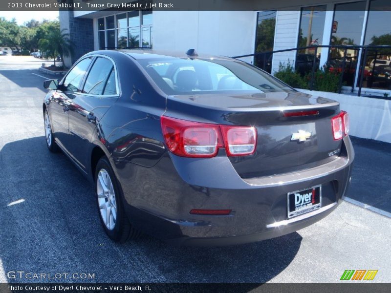 Taupe Gray Metallic / Jet Black 2013 Chevrolet Malibu LT