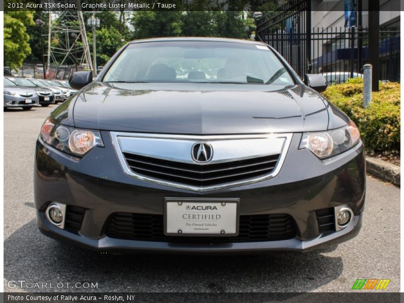 Graphite Luster Metallic / Taupe 2012 Acura TSX Sedan