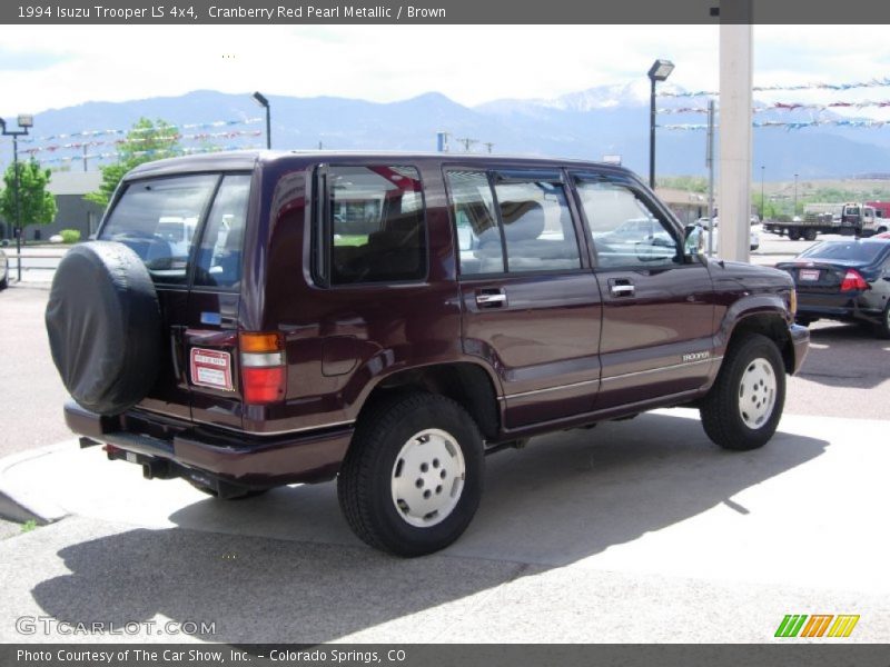 Cranberry Red Pearl Metallic / Brown 1994 Isuzu Trooper LS 4x4