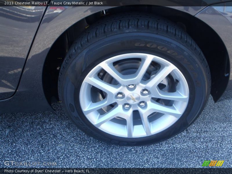 Taupe Gray Metallic / Jet Black 2013 Chevrolet Malibu LT