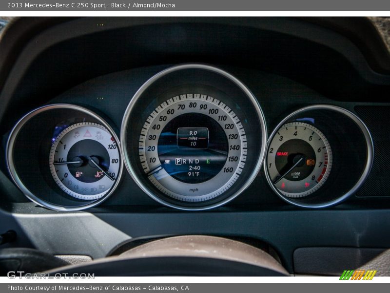 Black / Almond/Mocha 2013 Mercedes-Benz C 250 Sport