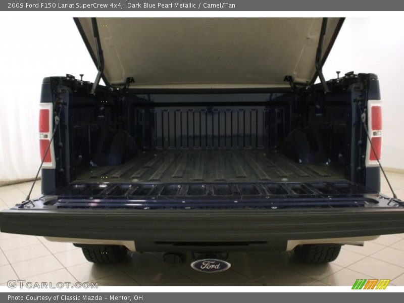 Dark Blue Pearl Metallic / Camel/Tan 2009 Ford F150 Lariat SuperCrew 4x4