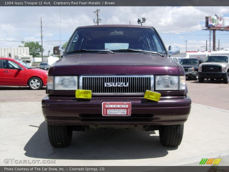 Cranberry Red Pearl Metallic / Brown 1994 Isuzu Trooper LS 4x4