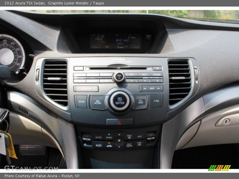 Graphite Luster Metallic / Taupe 2012 Acura TSX Sedan