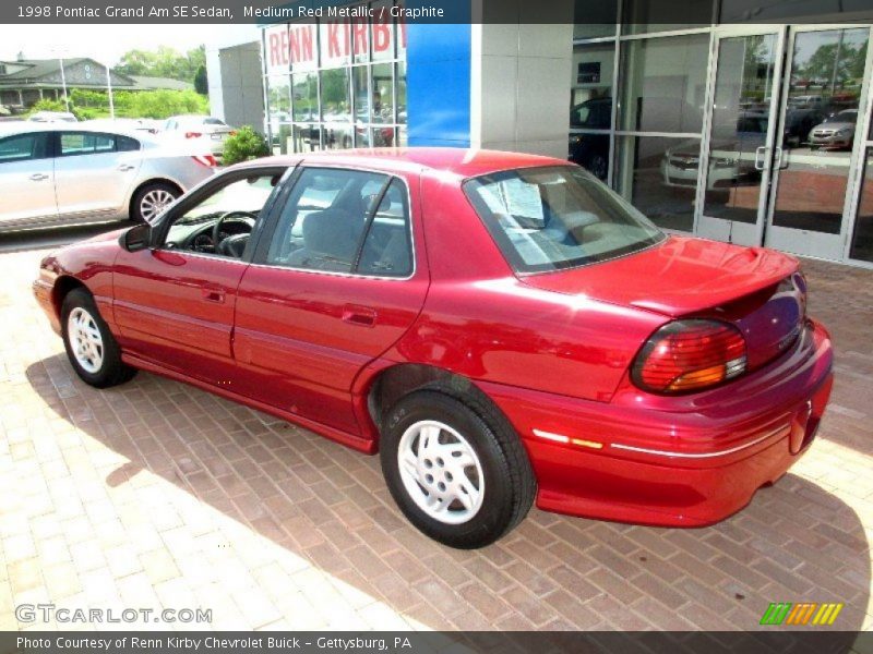 Medium Red Metallic / Graphite 1998 Pontiac Grand Am SE Sedan