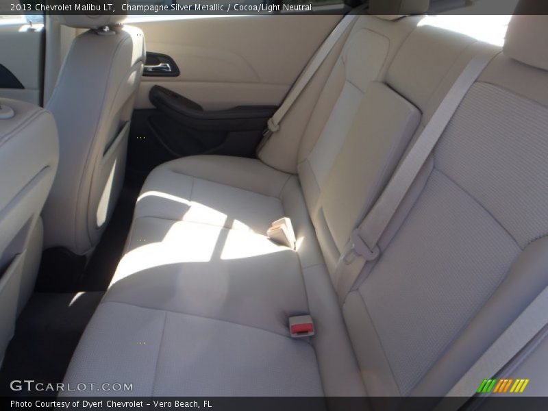 Champagne Silver Metallic / Cocoa/Light Neutral 2013 Chevrolet Malibu LT