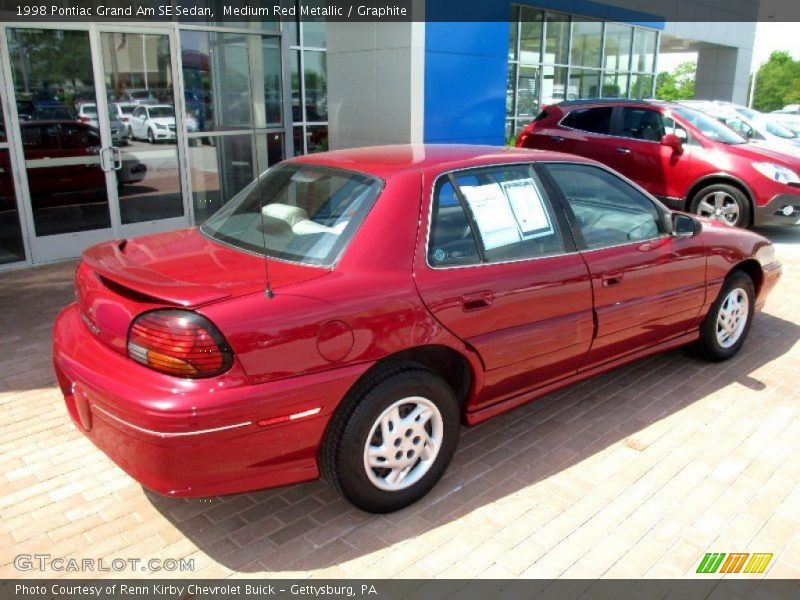 Medium Red Metallic / Graphite 1998 Pontiac Grand Am SE Sedan