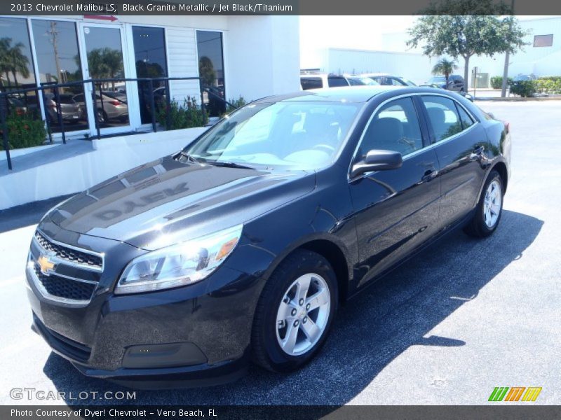 Black Granite Metallic / Jet Black/Titanium 2013 Chevrolet Malibu LS