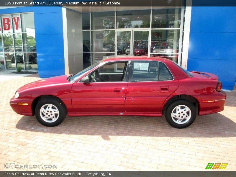 Medium Red Metallic / Graphite 1998 Pontiac Grand Am SE Sedan
