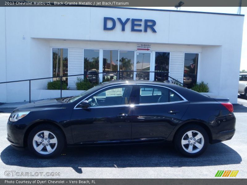 Black Granite Metallic / Jet Black/Titanium 2013 Chevrolet Malibu LS