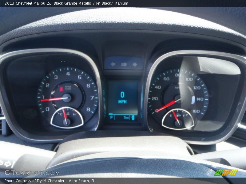 Black Granite Metallic / Jet Black/Titanium 2013 Chevrolet Malibu LS