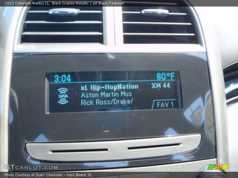 Black Granite Metallic / Jet Black/Titanium 2013 Chevrolet Malibu LS