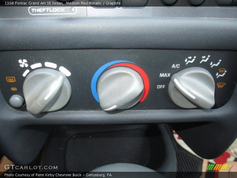 Medium Red Metallic / Graphite 1998 Pontiac Grand Am SE Sedan