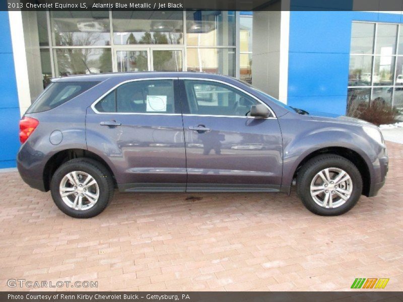 Atlantis Blue Metallic / Jet Black 2013 Chevrolet Equinox LS