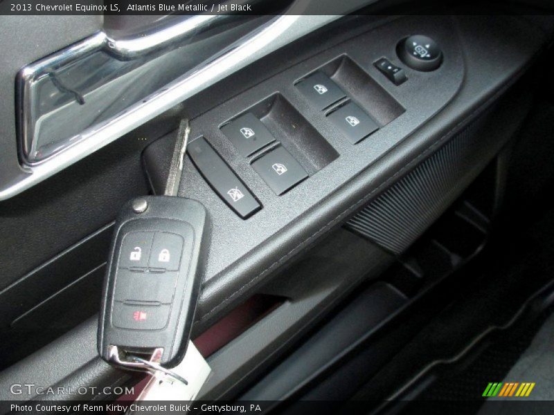 Atlantis Blue Metallic / Jet Black 2013 Chevrolet Equinox LS