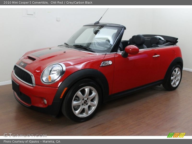 Chili Red / Grey/Carbon Black 2010 Mini Cooper S Convertible