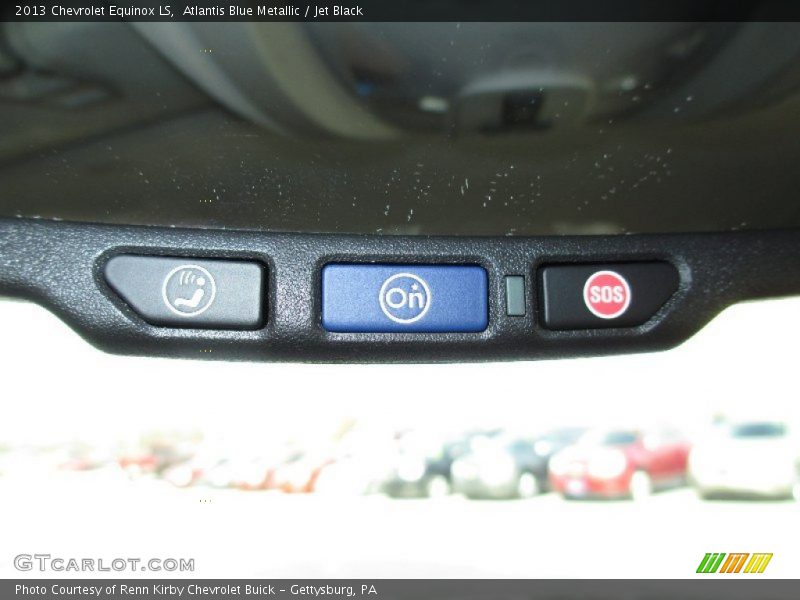 Atlantis Blue Metallic / Jet Black 2013 Chevrolet Equinox LS