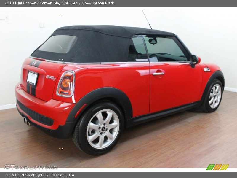 Chili Red / Grey/Carbon Black 2010 Mini Cooper S Convertible