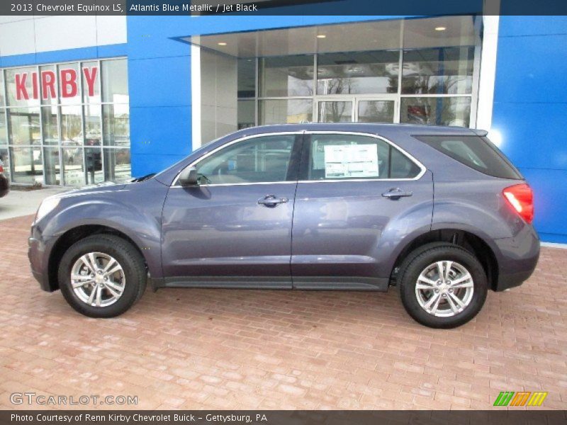 Atlantis Blue Metallic / Jet Black 2013 Chevrolet Equinox LS