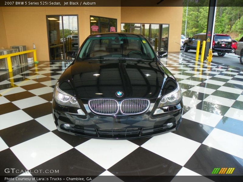 Jet Black / Auburn 2007 BMW 5 Series 525i Sedan