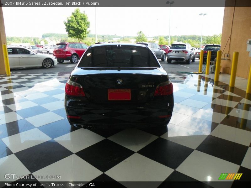 Jet Black / Auburn 2007 BMW 5 Series 525i Sedan