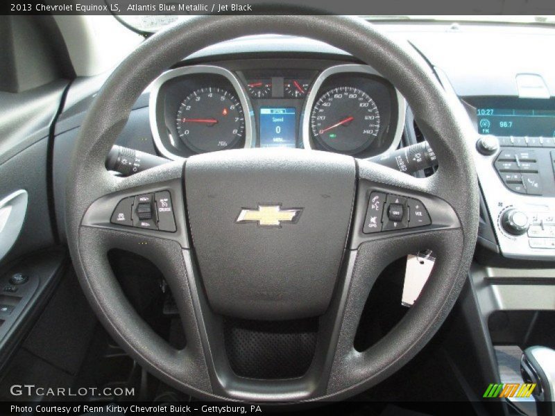 Atlantis Blue Metallic / Jet Black 2013 Chevrolet Equinox LS