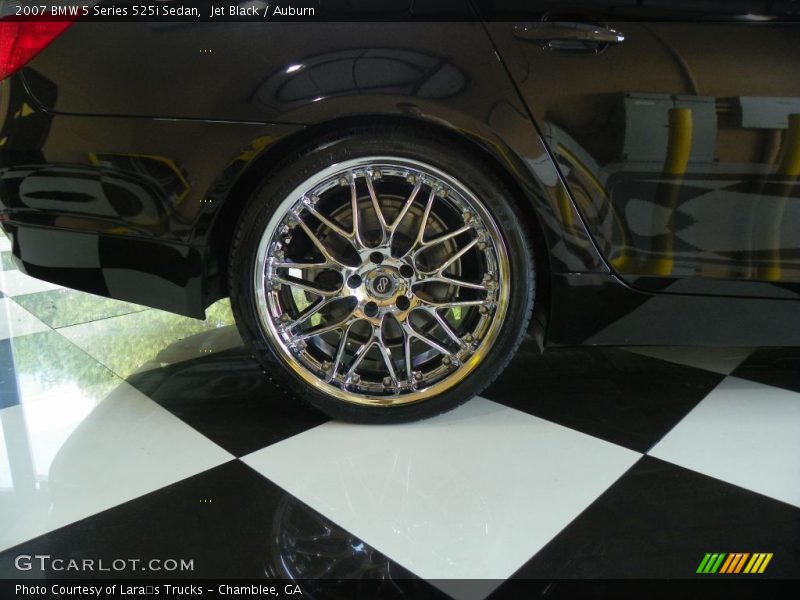 Jet Black / Auburn 2007 BMW 5 Series 525i Sedan