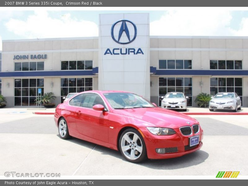 Crimson Red / Black 2007 BMW 3 Series 335i Coupe