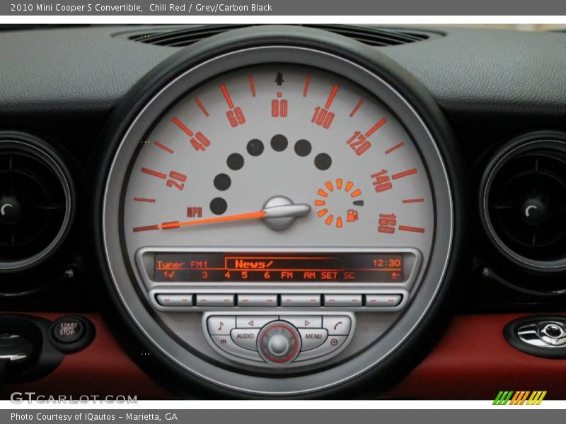Chili Red / Grey/Carbon Black 2010 Mini Cooper S Convertible