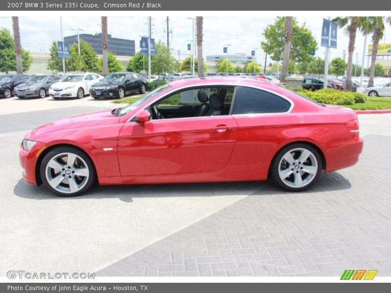 Crimson Red / Black 2007 BMW 3 Series 335i Coupe