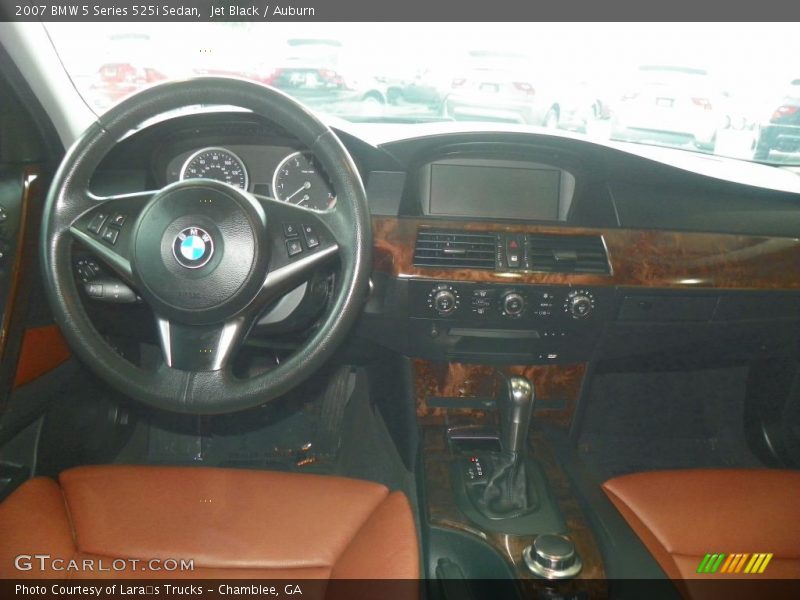 Jet Black / Auburn 2007 BMW 5 Series 525i Sedan