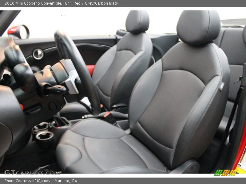 Chili Red / Grey/Carbon Black 2010 Mini Cooper S Convertible