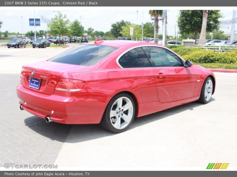 Crimson Red / Black 2007 BMW 3 Series 335i Coupe